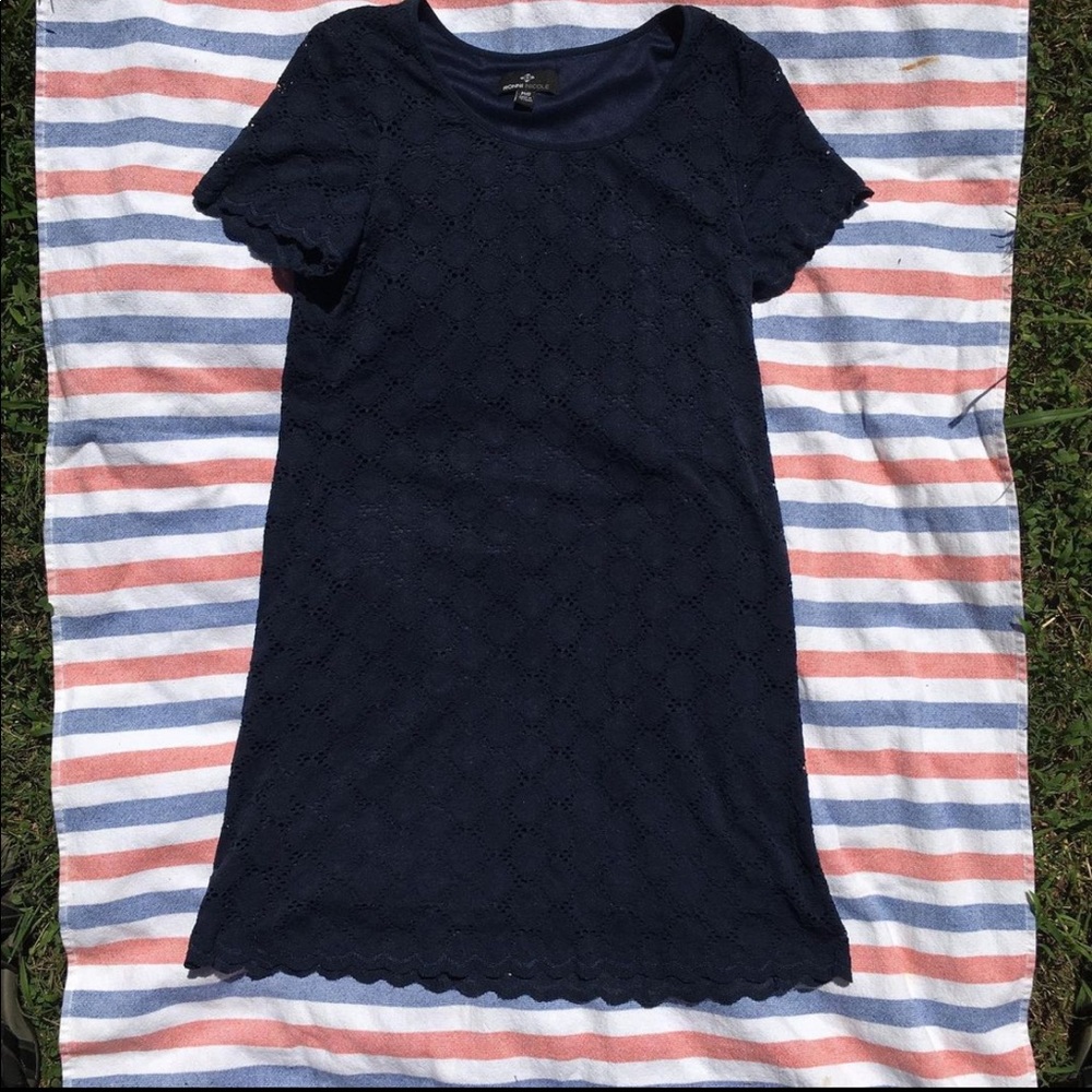 Pretty Navy Lace Dress